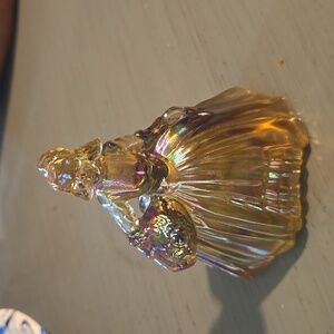 Wheaton 1940's Carnival Glass Peasant Girl iridescent